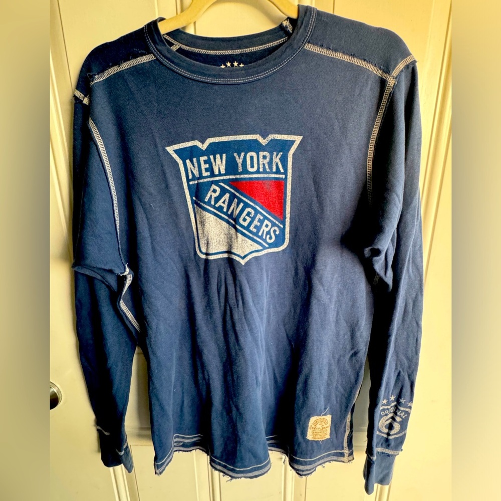 NWOT New York Rangers Original 6 Authentic Vintage Sweater/LS